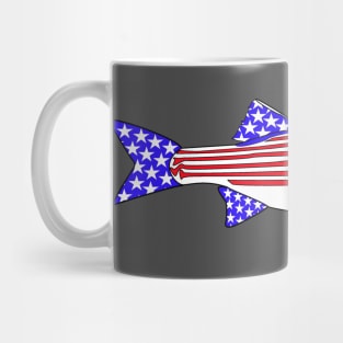 American Flag Striped bass The American Striper Mug